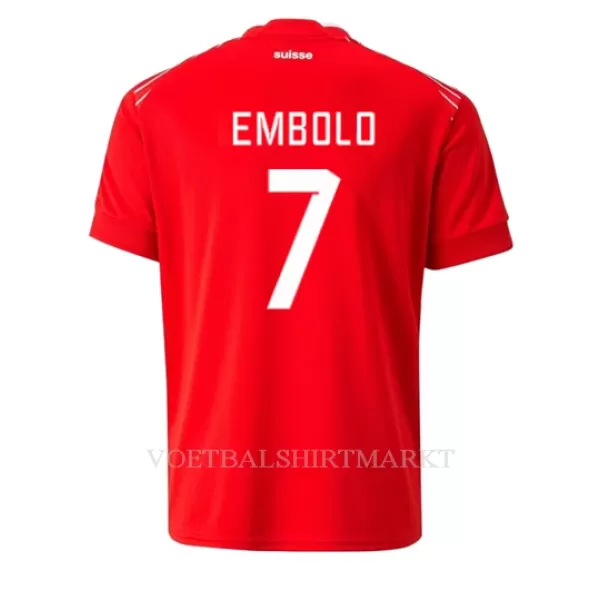 Zwitserland Breel Embolo 7 Shirt Heren Thuis WK 2022