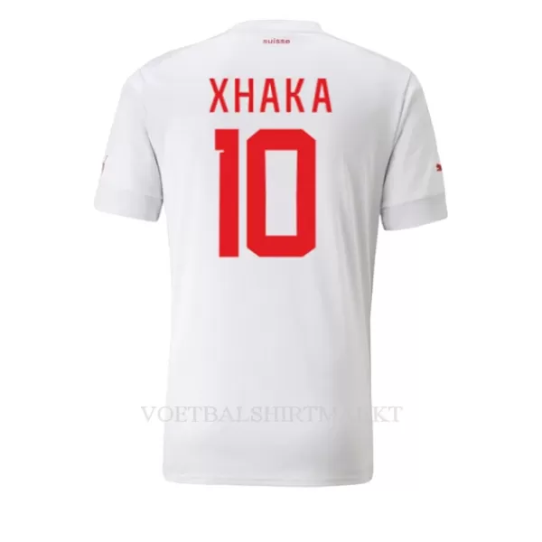 Zwitserland Granit Xhaka 10 Shirt Heren Uit WK 2022