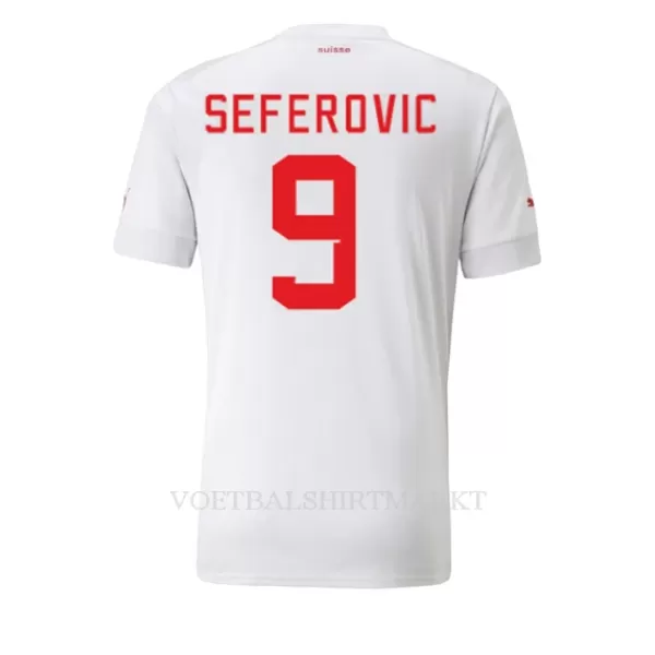 Zwitserland Haris Seferovic 9 Shirt Heren Uit WK 2022