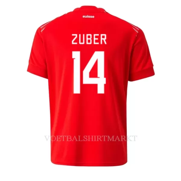 Zwitserland Steven Zuber 14 Shirt Heren Thuis WK 2022