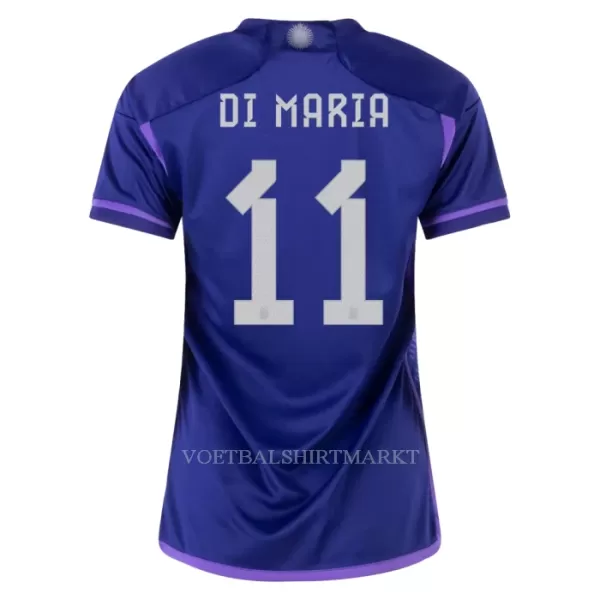 Argentinië DI MARIA 11 Shirt Dames Uit WK 2022