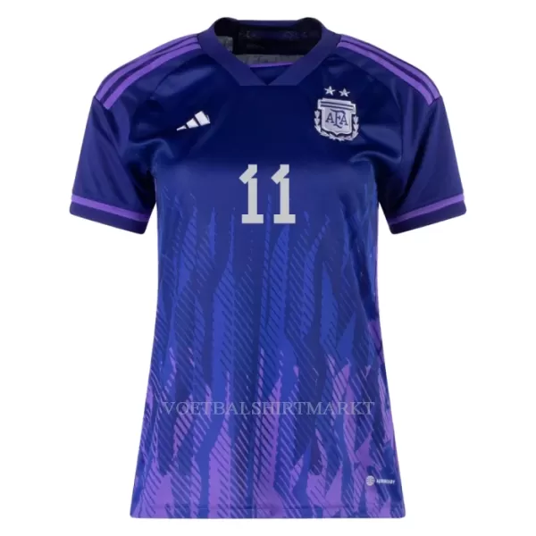 Argentinië DI MARIA 11 Shirt Dames Uit WK 2022