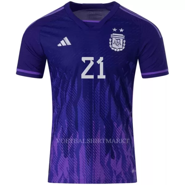 Argentinië DYBALA 21 Shirt Heren Uit WK 2022