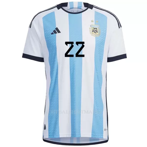 Argentinië Lautaro Martinez 22 Shirt Heren Thuis WK 2022