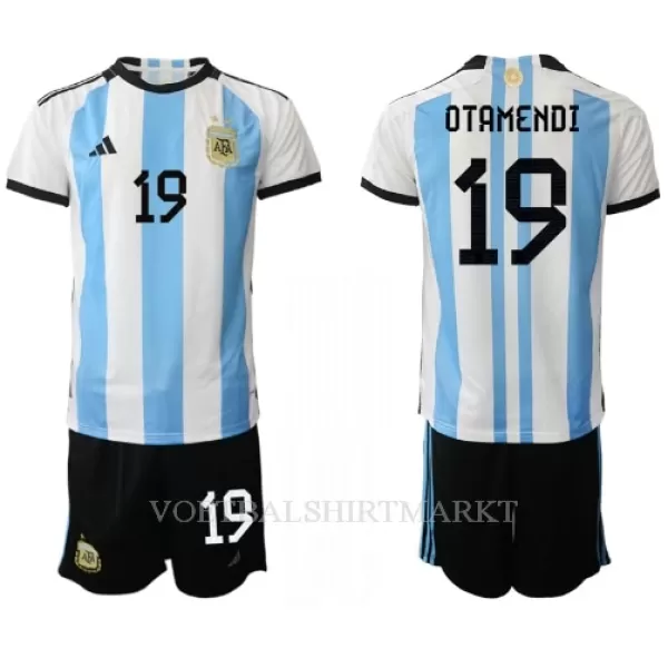 Argentinië Nicolas Otamendi 19 Tenue Kind Thuis WK 2022