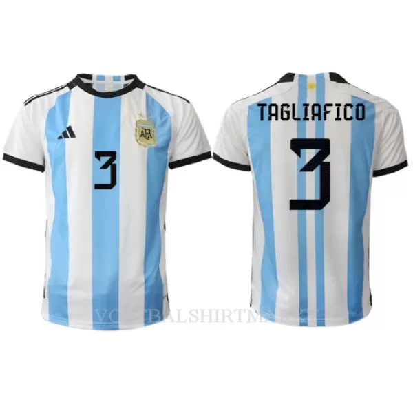 Argentinië Nicolas Tagliafico 3 Shirt Heren Thuis WK 2022