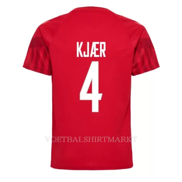 Denemarken Simon Kjaer 4 Shirt Heren Thuis WK 2022