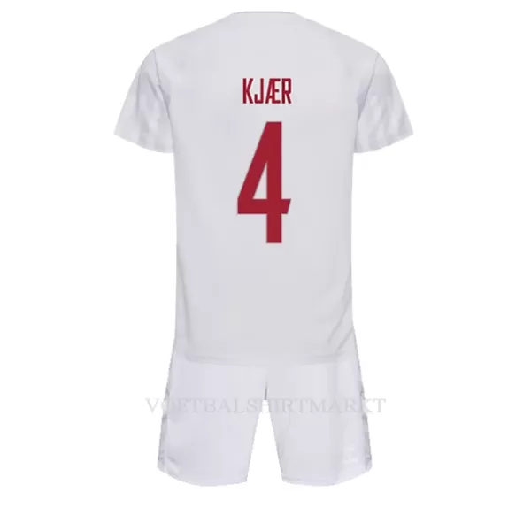 Denemarken Simon Kjaer 4 Tenue Kind Uit WK 2022