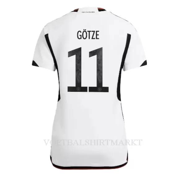 Duitsland Mario Gotze 11 Shirt Dames Thuis WK 2022