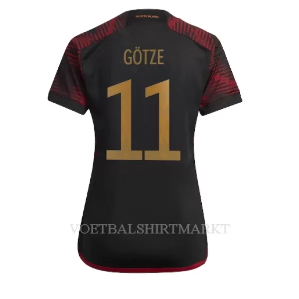 Duitsland Mario Gotze 11 Shirt Dames Uit WK 2022