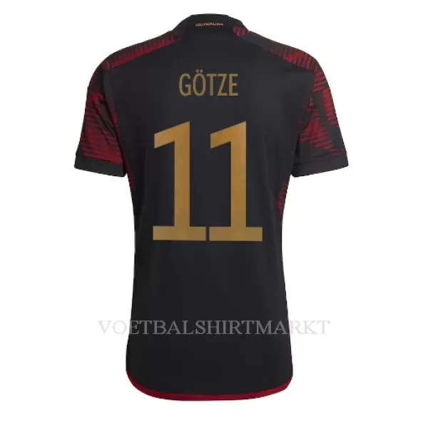 Duitsland Mario Gotze 11 Shirt Heren Uit WK 2022