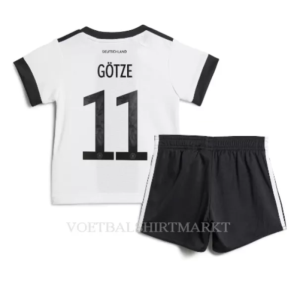 Duitsland Mario Gotze 11 Tenue Kind Thuis WK 2022