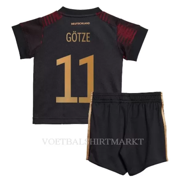 Duitsland Mario Gotze 11 Tenue Kind Uit WK 2022