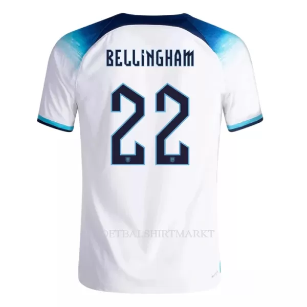 Engeland BELLINGHAM 22 Shirt Heren Thuis WK 2022