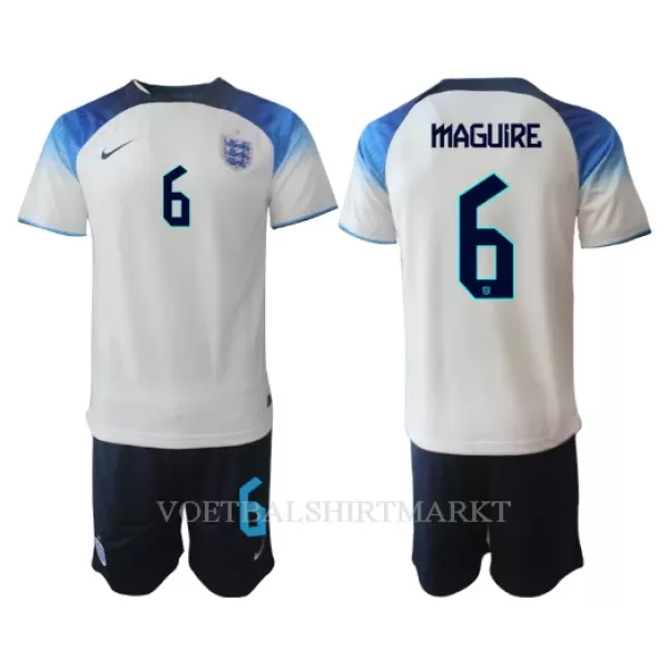 Engeland Harry Maguire 6 Tenue Kind Thuis WK 2022