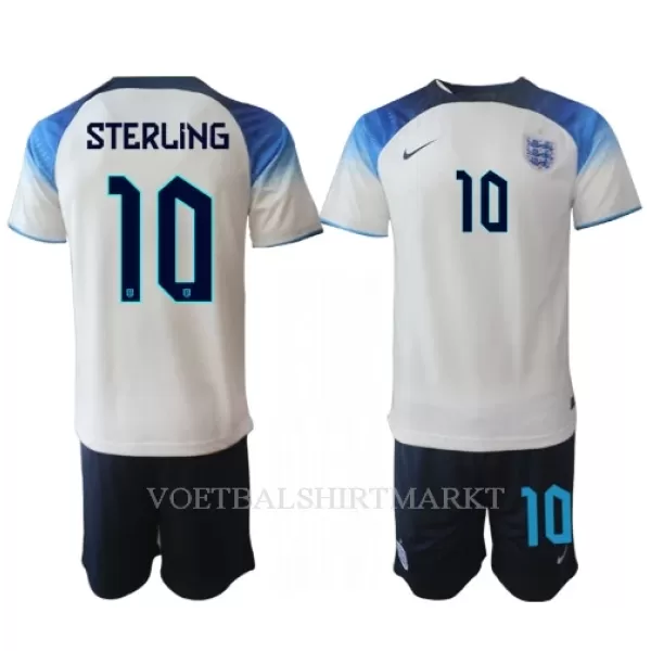 Engeland Raheem Sterling 10 Tenue Kind Thuis WK 2022