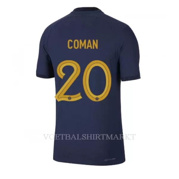 Frankrijk Kingsley Coman 20 Shirt Heren Thuis WK 2022