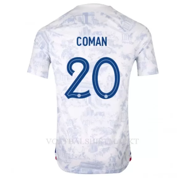 Frankrijk Kingsley Coman 20 Shirt Heren Uit WK 2022