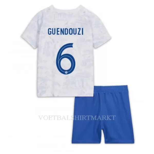 Frankrijk Matteo Guendouzi 6 Tenue Kind Uit WK 2022