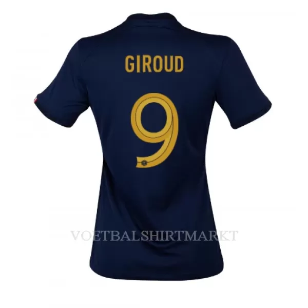 Frankrijk Olivier Giroud 9 Shirt Dames Thuis WK 2022