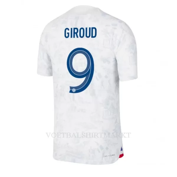 Frankrijk Olivier Giroud 9 Shirt Heren Uit WK 2022