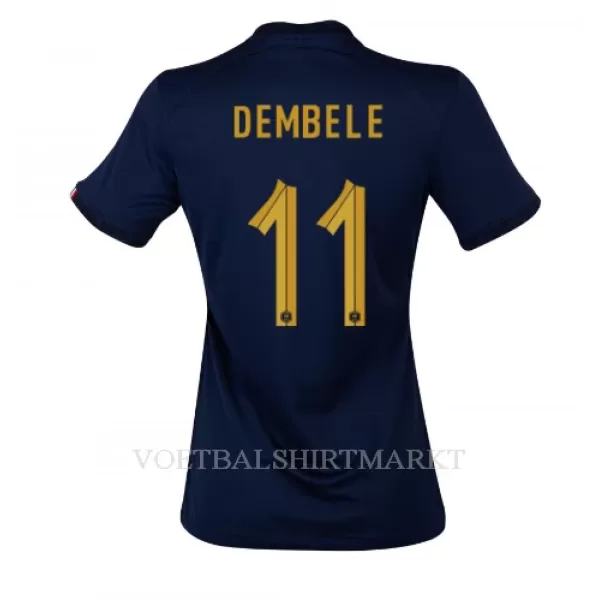 Frankrijk Ousmane Dembele 11 Shirt Dames Thuis WK 2022