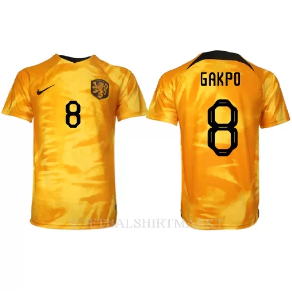 Nederland Cody Gakpo 8 Shirt Heren Thuis WK 2022