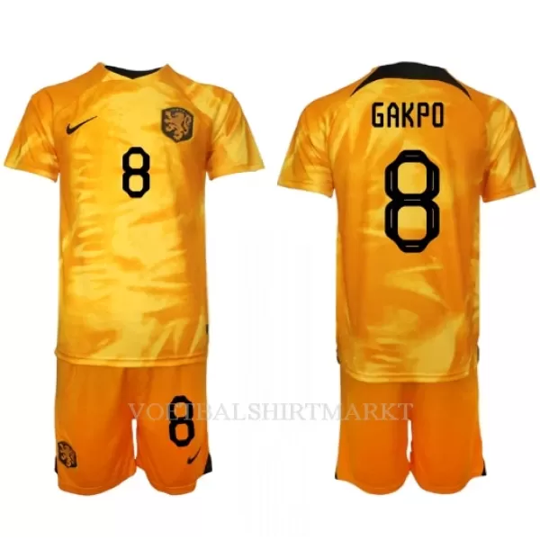 Nederland Cody Gakpo 8 Tenue Kind Thuis WK 2022