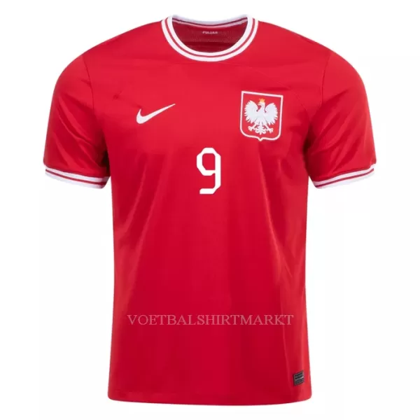 Polen LEWANDOWSKI 9 Shirt Heren Uit WK 2022