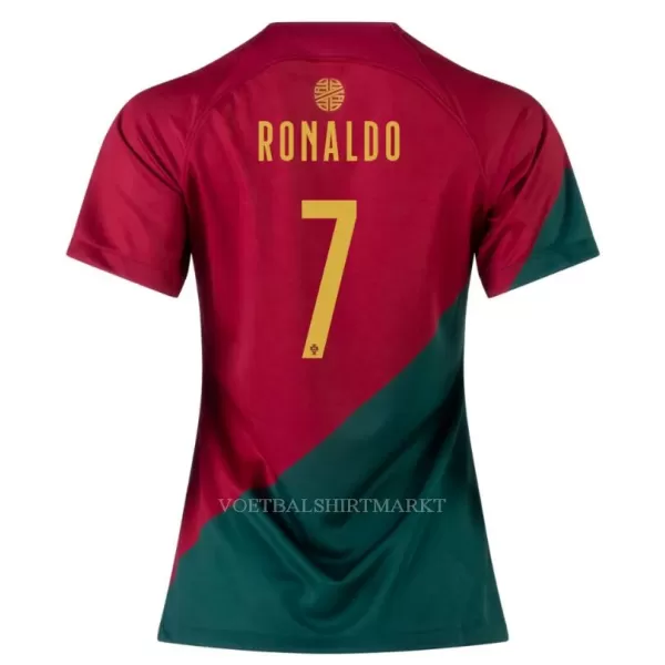 Portugal Cristiano Ronaldo 7 Shirt Dames Thuis WK 2022