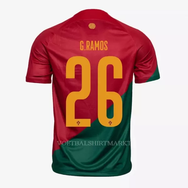 Portugal G. RAMOS 26 Shirt Heren Thuis WK 2022