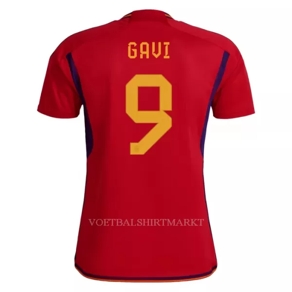 Spanje GAVI 9 Shirt Dames Thuis WK 2022