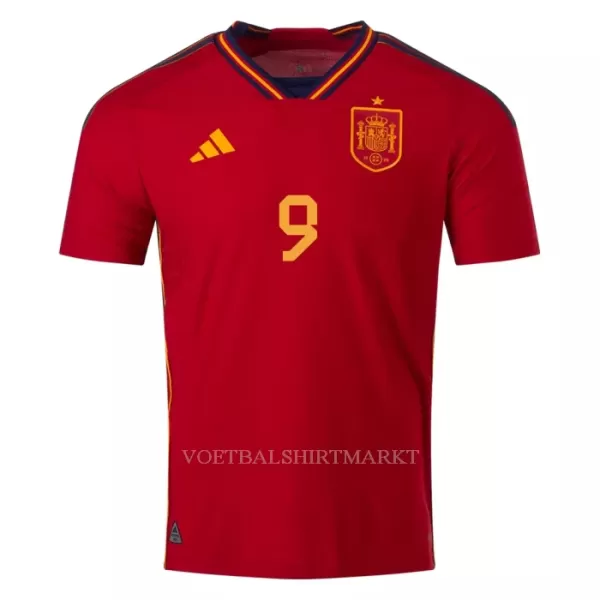 Spanje GAVI 9 Shirt Heren Thuis WK 2022