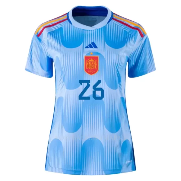 Spanje PEDRI 26 Shirt Dames Uit WK 2022