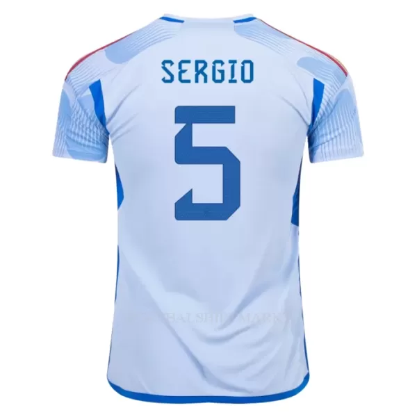 Spanje SERGIO 5 Shirt Heren Uit WK 2022