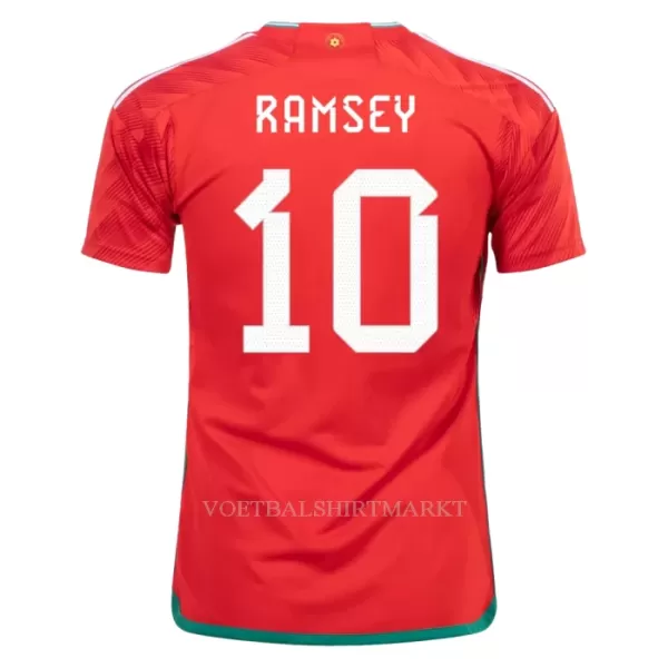 Wales RAMSEY 10 Shirt Heren Thuis WK 2022