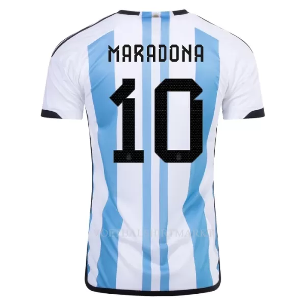 Argentinië 3 Star MARADONA 10 Shirt Heren Thuis WK 2022