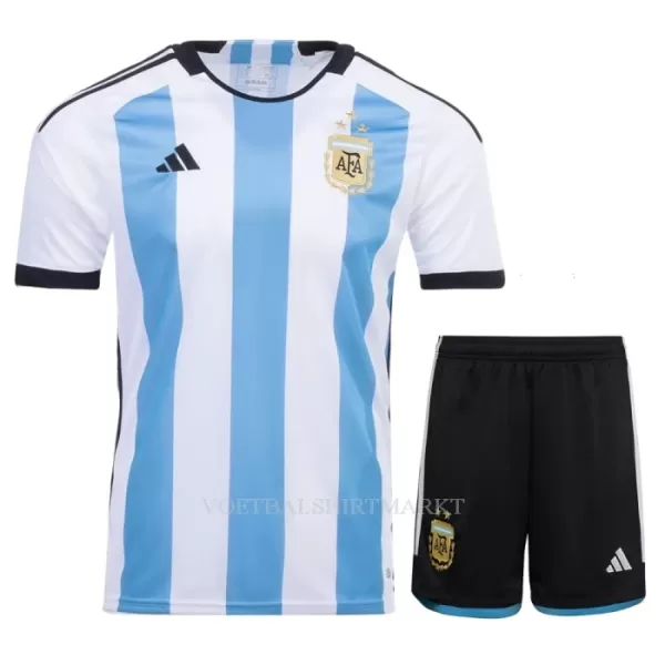 Argentinië 3 Star Tenue Kind Thuis WK 2022