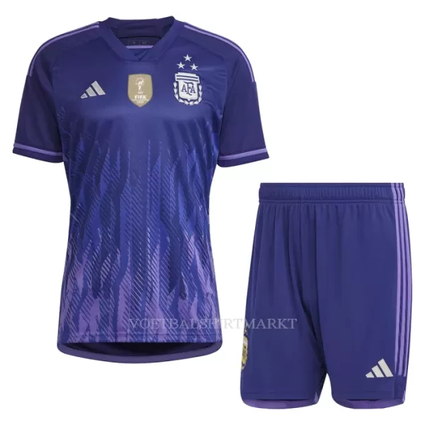 Argentinië 3 Star Tenue Kind Uit WK 2022