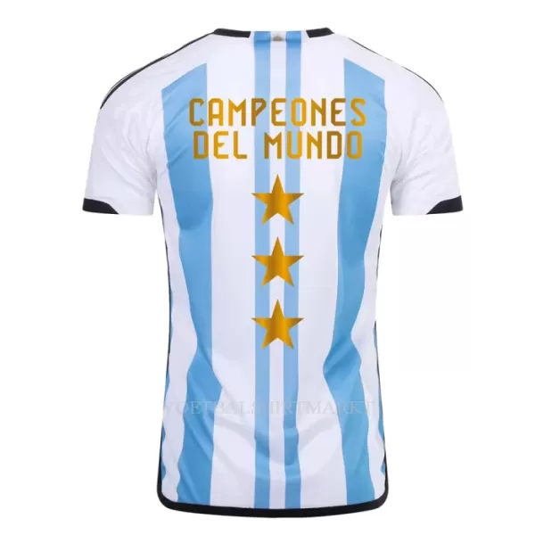 Champions Argentinië 3 Star Shirt Heren Thuis WK 2022