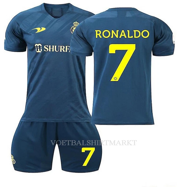 Al-Nassr FC Ronaldo 7 Tenue Kind Uit 2022-23