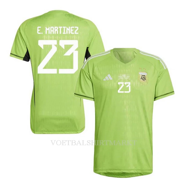 Argentinië Emiliano Martinez 23 Keeper Shirt Heren WK 2022