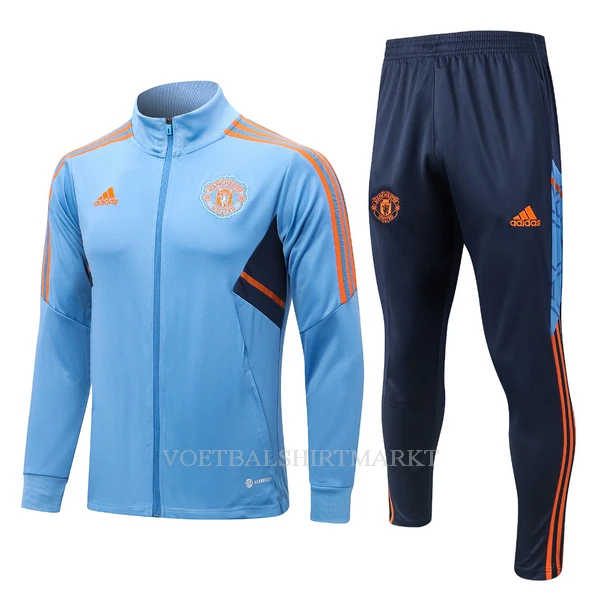 Manchester United Trainings Sweatshirt Pak 2022-23 Lichtblauwe