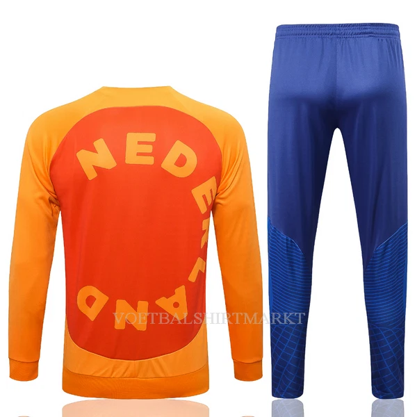 Nederland Trainings Sweatshirt Pak 2022-23 Oranje