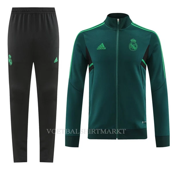 Real Madrid Trainings Sweatshirt Pak 2022-23 Donkergroene