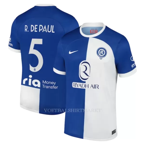 Atlético Madrid R. De Paul 5 Shirt Heren Uit 2023/24