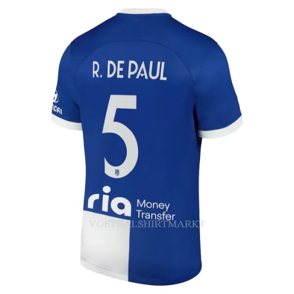 Atlético Madrid R. De Paul 5 Shirt Heren Uit 2023/24