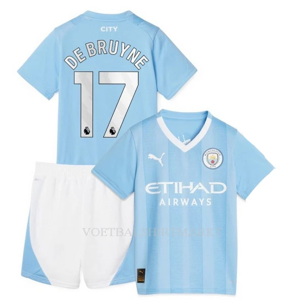 Manchester City De Bruyne 17 Tenue Kind Thuis 2023/24