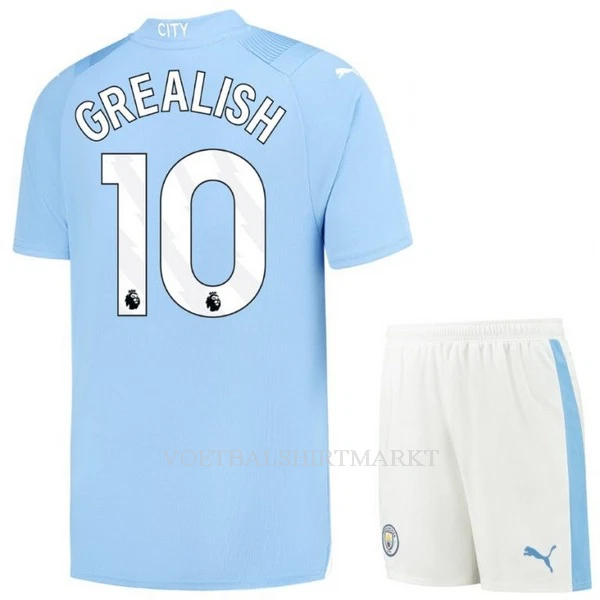 Manchester City Grealish 10 Tenue Kind Thuis 2023/24