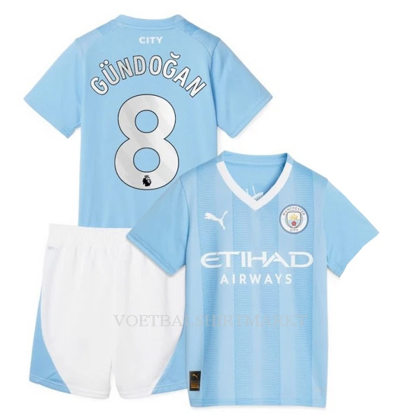 Manchester City Gündogan 8 Tenue Kind Thuis 2023/24